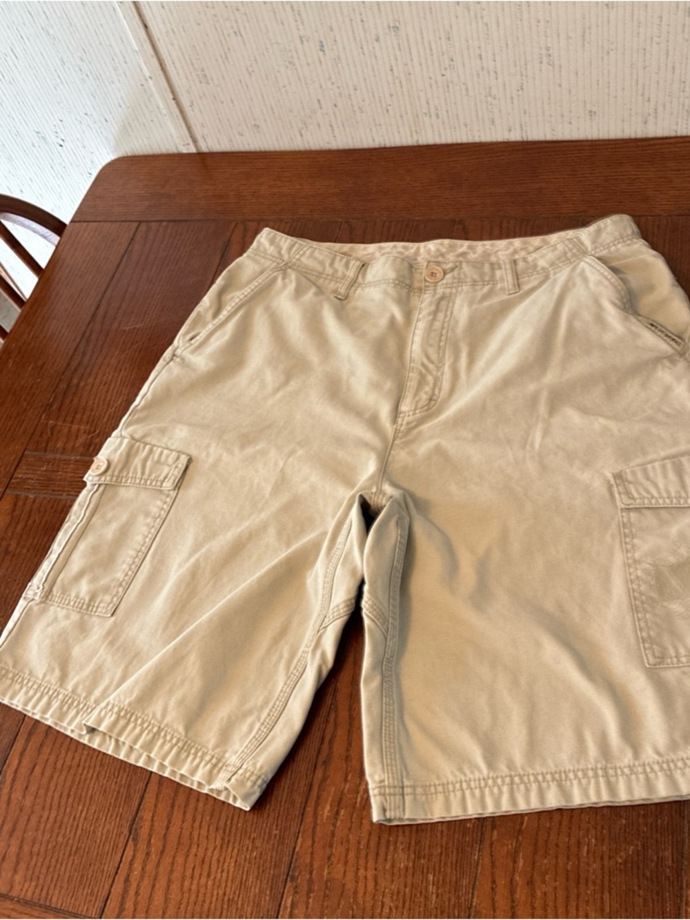 Vans Off The Wall Cargo Shorts Men’s 34x11 Beige Board Outdoor Skateboarding
